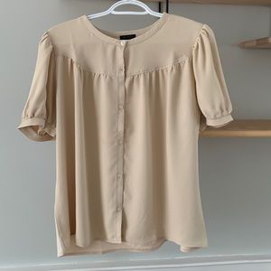 NWT - Ann Taylor beige blouse